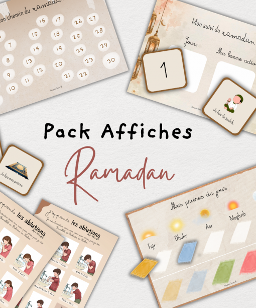 Pack Ramadan enfant – affiches éducatives Ramadan à imprimer